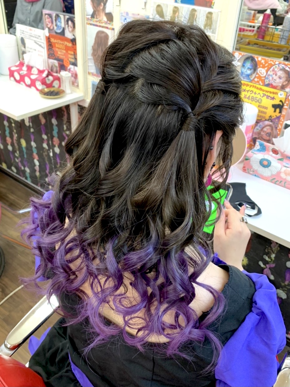 ラフで可愛い 人気の編み込みツインハーフアップ 新宿歌舞伎町の美容室 Hair Set Up S ヘアセット メイク 着付け ラフで可愛い 人気の編み込みツインハーフアップ 新宿歌舞伎町の美容室 Hair Set Up S ヘアセット メイク 着付け