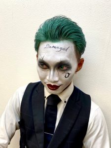 ハロウィン スーサイドスクワットのジョーカーメイク 新宿歌舞伎町の美容室 Hair Set Up S ヘアセット メイク 着付け