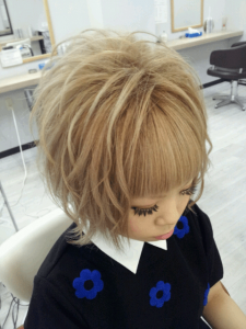 ショートヘア ランダムちらし スジ盛りスタイル 新宿歌舞伎町の美容室 Hair Set Up S ヘアセット メイク 着付け