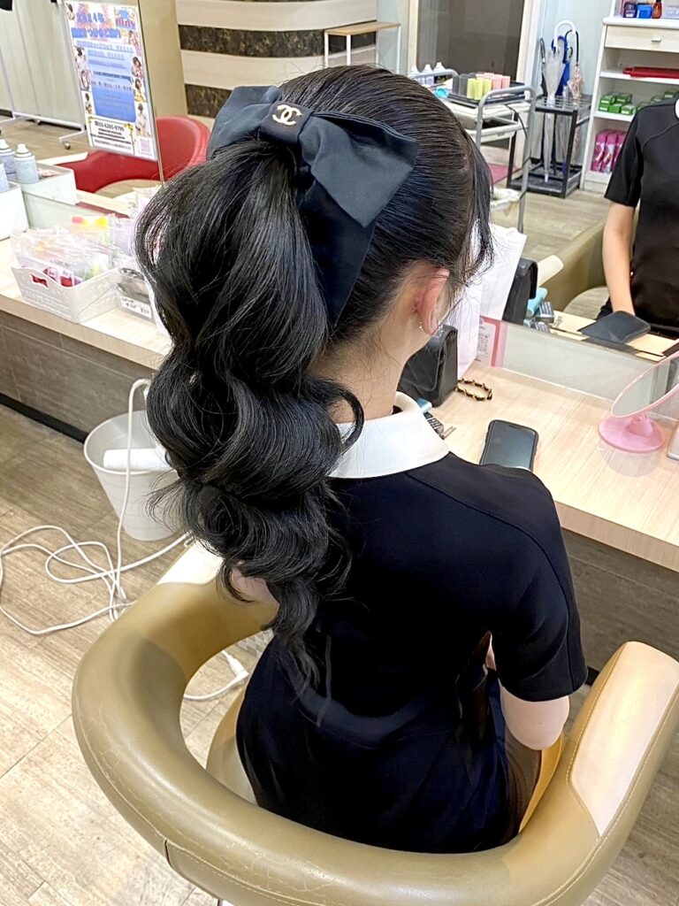 シンプルメニュー♪ポニーテール＋ヨシン巻き