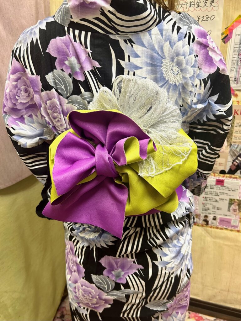 『浴衣着付け＋ヘアセット』遊び心ある帯アレンジ♪可愛く(^○^)