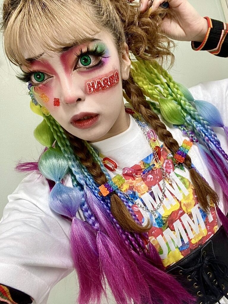 『ハロウィンメイク』ハデでカラフルで華やかメイク♪