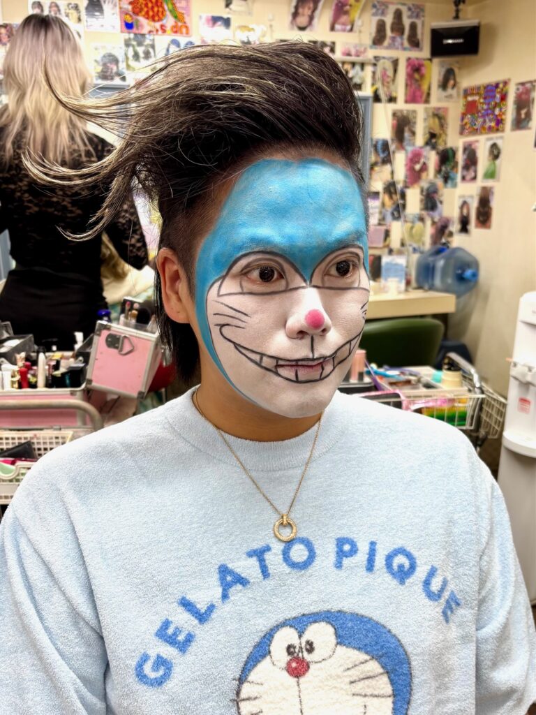 【新宿】ハロウィンメイク＋セット♪ドラえもん風メイク