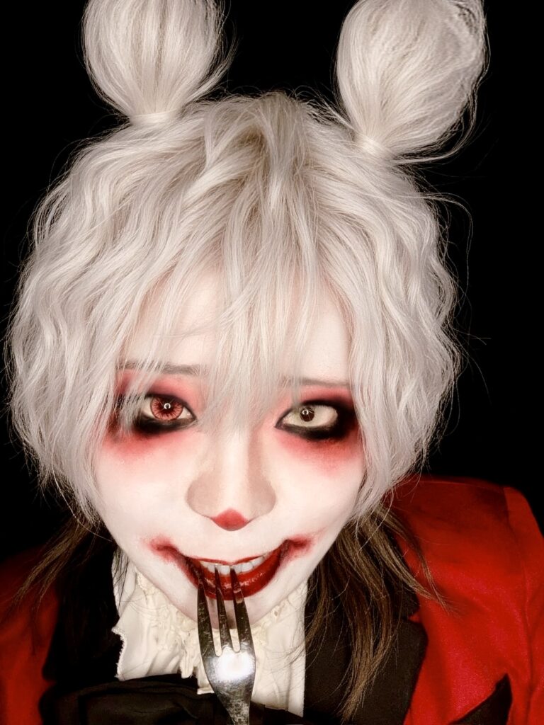 ハロウィンメイク＋ヘアセット『白い怖いうさぎちゃん♪』