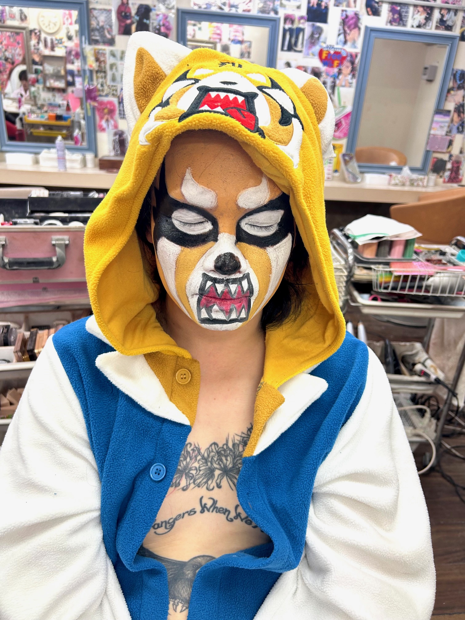 再現度高め♪『アグレッシブ烈子ハロウィンメイク』追加料金あり
