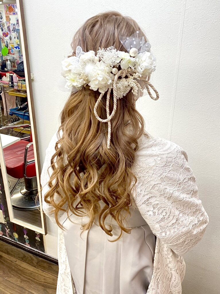 袴と合うアクセが最高♪『卒業式袴着付け+セット』