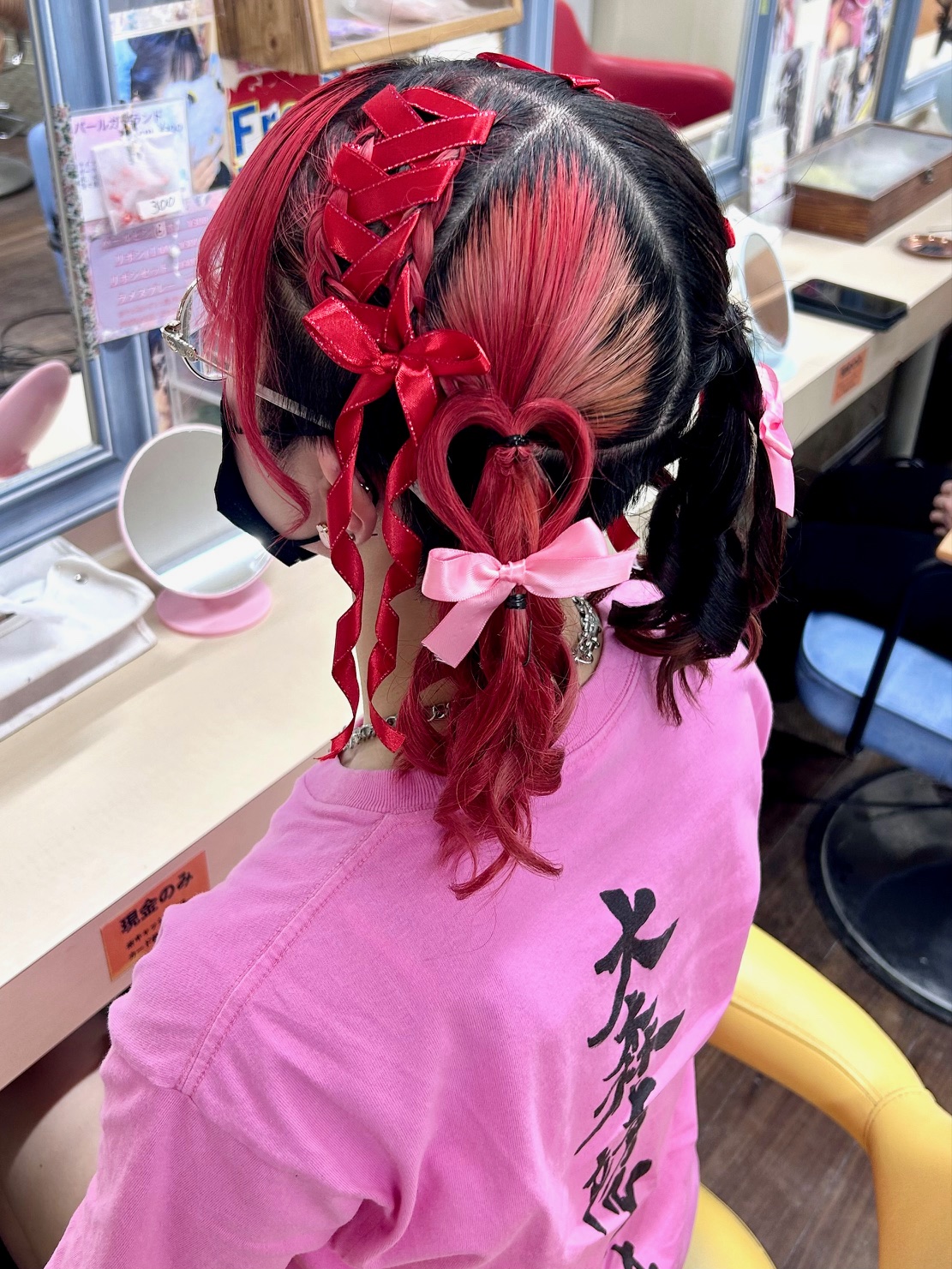 絶対可愛い♪推し活動に大人気『レースアップツインハート♪』