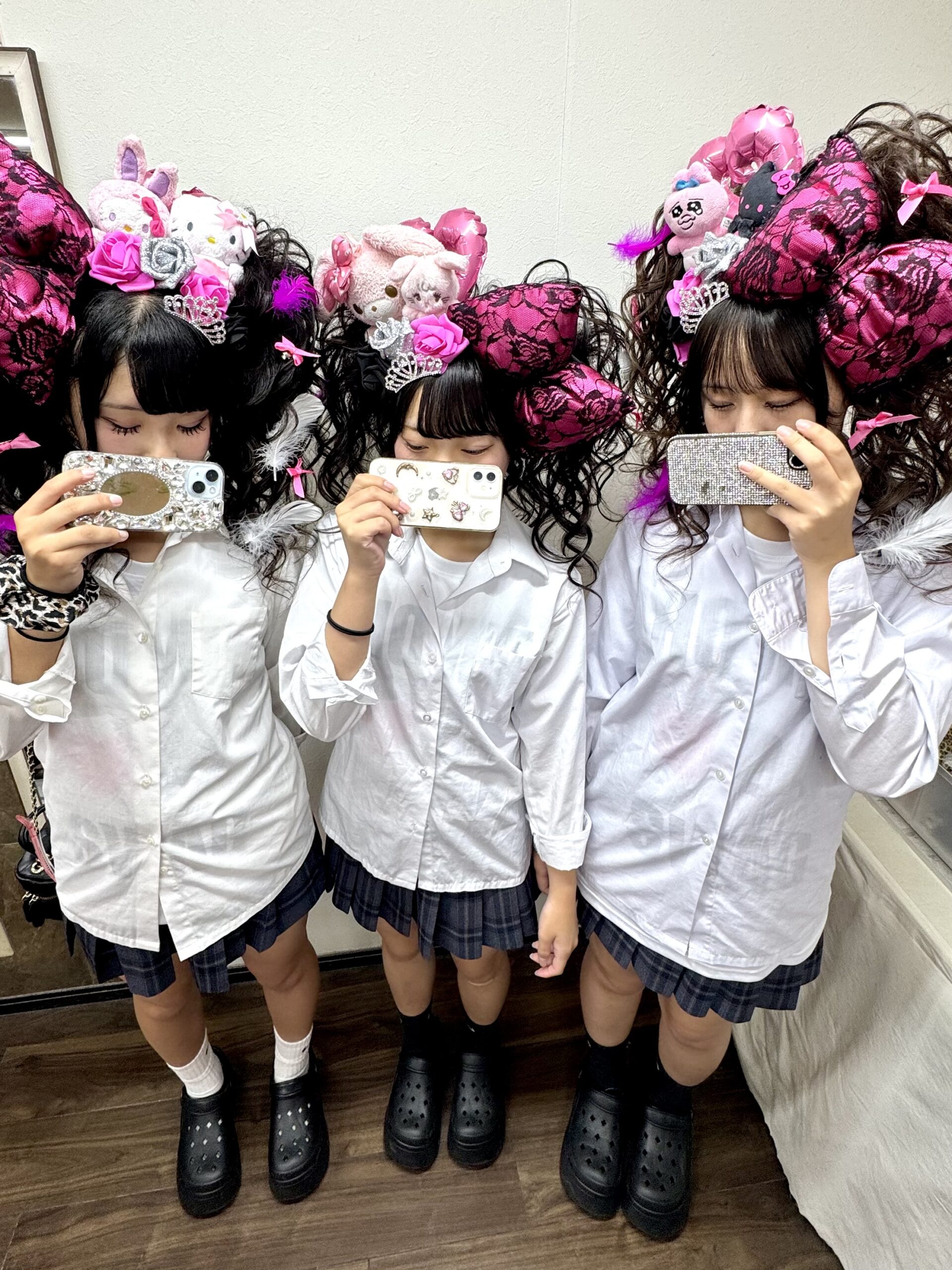 盛り髪セット 体育祭スジ盛り髪ツイン』☆ド派手華やか♪朝、夜は電話予約│新宿歌舞