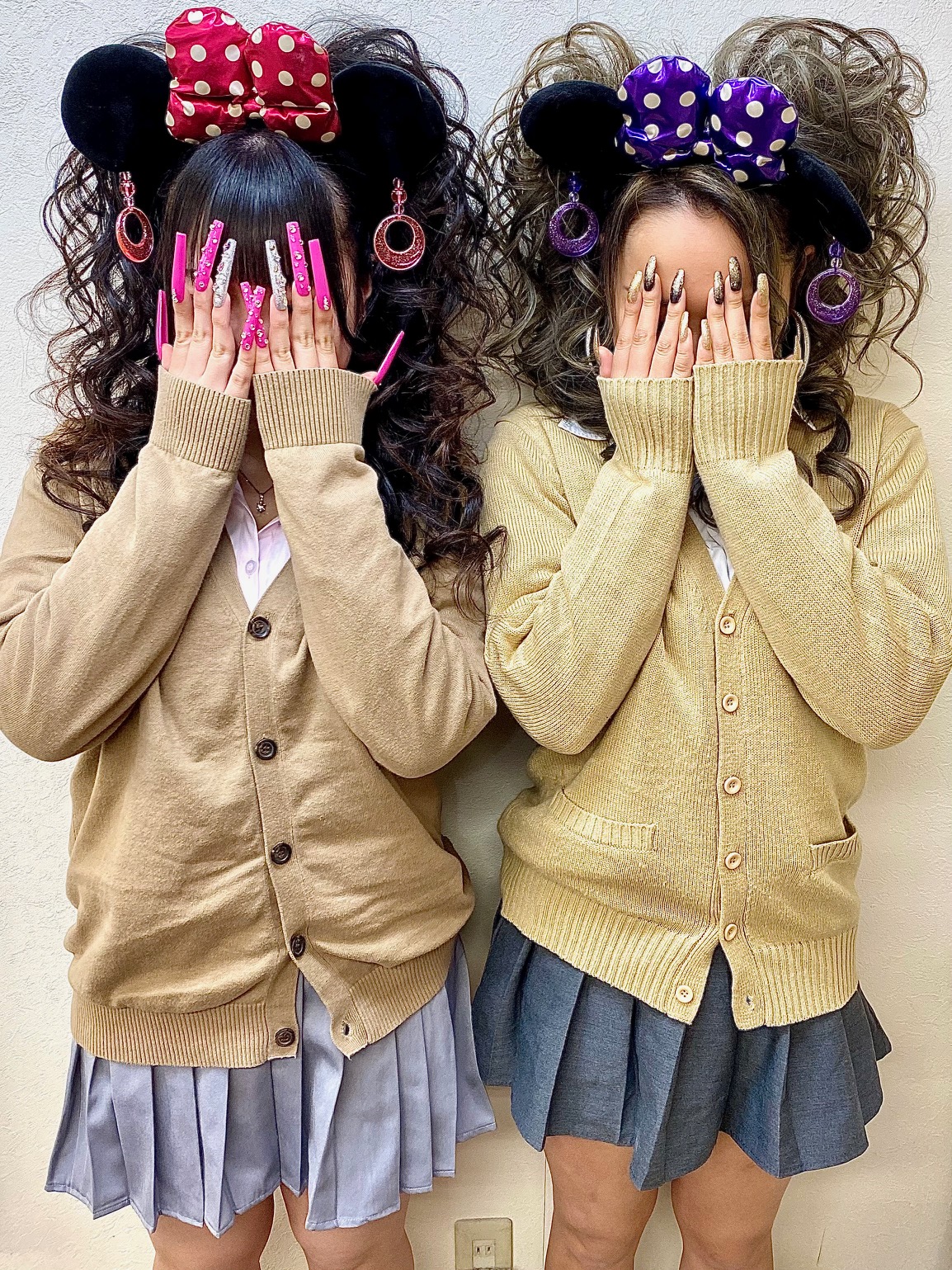 大人気♪『ディズニー制服スジ盛りツインテール』