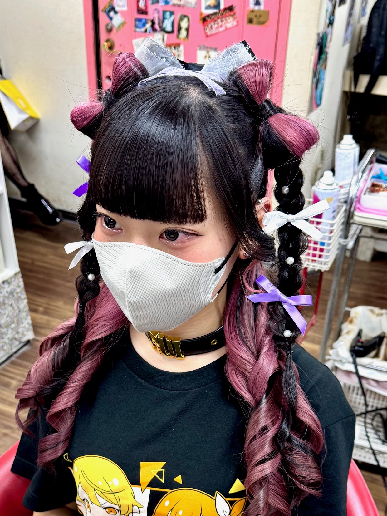 大人気の『立体リボン！ツインハーフリボン添え』可愛い♪